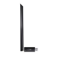 Wi-Fi USB Dual-band Adapter 2.4GHz 200Mbps + 5GHz 433Mbps with External Antenna 6dBi, Black