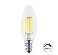 LED pirn E14 230V C35 4W 470lm, FILAMENT, soe valge 2700K, hämardatav