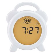 Sleep trainer night light and alarm clock white