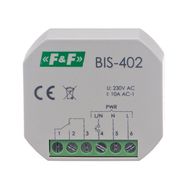 Electronic Bi-stabile pulse relay  230Vac 10A  Ø55mm -20...50°C F&F