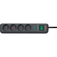 Eco-Line power strip 13.500A with 4-way surge protector anthracite 1.5m H05VV-F 3G1.5 TYPE E
