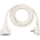 Power Extension Cable 3 m H05VV-F 3G1.5 IP20 White