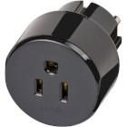 Travel Adapter USA/Japan-to-Europe Earthed
