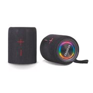 Portable Blueooth Speaker 2x10W RMS with RGB Light, Black