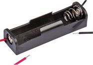 BATTERY HOLDER, AA, WIRE LEAD