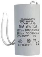 MOTOR RUN CAP, 16UF, 450VAC, RADIAL CAN