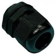 CABLE GLAND, NYLON, 3MM-6.5MM, BLACK