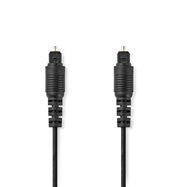 Optical Audio Cable | TosLink Male | TosLink Male | 3.00 m | Round | PVC | Black | Box