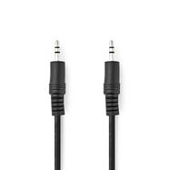 Stereo Audio Cable | 3.5 mm Male | 3.5 mm Male | Nickel Plated | 1.00 m | Round | Black | Label