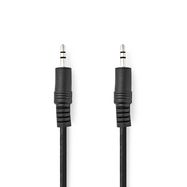 Stereo Audio Cable | 3.5 mm Male | 3.5 mm Male | Nickel Plated | 1.50 m | Round | Black | Label