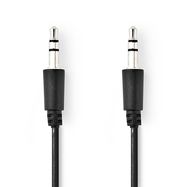 Stereo Audio Cable | 3.5 mm Male | 3.5 mm Male | Nickel Plated | 3.00 m | Round | Black | Envelope