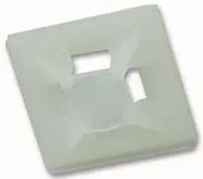 CABLE TIE BASES NATURAL 19X19, PK100