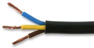 CABLE H05VV-F3 3183Y 2.50MM BLACK 100M