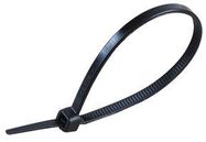 CABLE TIES  200 X 4.80MM BLACK 100/PK