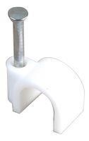 CABLE CLIPS ROUND 9MM WHITE X100