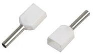 FRENCH TWIN FERRULE WHITE 0.50MM, PK100