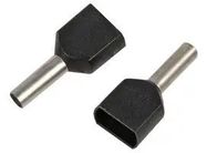 FRENCH TWIN FERRULE BLACK 1.50MM, PK100