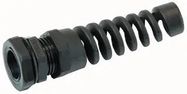 CABLE GLAND, NYLON, 3MM-6.5MM, BLACK