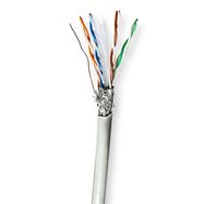 Network Cable Roll | CAT6 | Stranded | S/FTP | CCA | 100.0 m | Indoor | Round | PVC | Grey | Gift Box