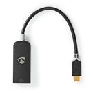 USB-C™ Adapter | USB 3.2 Gen 1 | USB-C™ Male | DisplayPort Female | 8K@30Hz | 0.20 m | Round | Gold Plated | PVC | Anthracite | Window Box