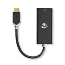 USB-C™ Adapter | USB 3.2 Gen 1 | USB-C™ Male | Mini DisplayPort Female | 0.20 m | Round | Gold Plated | PVC | Anthracite | Window Box