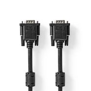 VGA Cable | VGA Male | VGA Male | Nickel Plated | Maximum resolution: 1024x768 | 2.00 m | Round | ABS | Black | Box