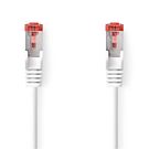 CAT6a Network Cable | S/FTP | RJ45 Male | RJ45 Male | 0.25 m | Snagless | Round | LSZH | White | Box