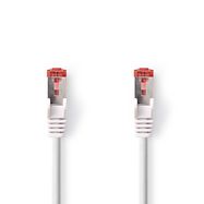 CAT6a Network Cable | S/FTP | RJ45 Male | RJ45 Male | 1.50 m | Snagless | Round | LSZH | White | Box