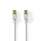 CAT7 Network Cable | S/FTP | RJ45 Male | RJ45 Male | 0.50 m | Snagless | Round | LSZH | White | Box