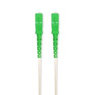 Glass Fiber Patch Cable | SMF (Single Mode Phase) | SC/APC | SC/APC | 100 Gbps | 2.00 m | White | Gift Box with Euro Lock