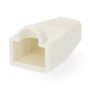 Strain Relief Boot | RJ45 | PVC | White | Box | 10 pcs