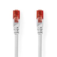 CAT6 Network Cable | RJ45 Male | RJ45 Male | U/UTP | 1.00 m | Round | PVC | White | Label