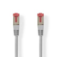 CAT6 Network Cable | RJ45 Male | RJ45 Male | SF/UTP | 10.0 m | Round | PVC | Grey | Label