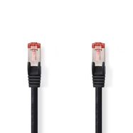 CAT6 Network Cable | RJ45 Male | RJ45 Male | S/FTP | 15.0 m | Round | LSZH | Black | Label