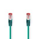 CAT6 Network Cable | RJ45 Male | RJ45 Male | S/FTP | 15.0 m | Round | LSZH | Green | Label