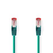 CAT6 Network Cable | RJ45 Male | RJ45 Male | S/FTP | 2.00 m | Round | LSZH | Green | Label
