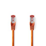 CAT6 Network Cable | RJ45 Male | RJ45 Male | S/FTP | 0.25 m | Round | LSZH | Orange | Label