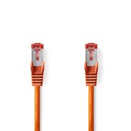 CAT6 Network Cable | RJ45 Male | RJ45 Male | S/FTP | 0.50 m | Round | LSZH | Orange | Label