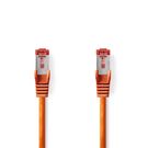 CAT6 Network Cable | RJ45 Male | RJ45 Male | S/FTP | 1.00 m | Round | LSZH | Orange | Label
