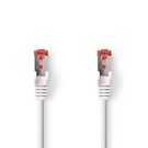 CAT6 Network Cable | RJ45 Male | RJ45 Male | S/FTP | 0.25 m | Round | LSZH | White | Label