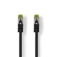 CAT7 Network Cable | S/FTP | RJ45 Male | RJ45 Male | 0.25 m | Snagless | Round | LSZH | Black | Label