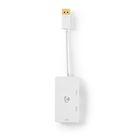 DisplayPort Adapter | Mini DisplayPort Male | DVI-D 24+1-Pin Female / HDMI™ Output / VGA Female | 4K@60Hz | Gold Plated | Switchable | 0.20 m | Round | ABS | ABS | White | Polybag