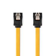 SATA Cable | 6 Gbps | SATA 7-Pin Female | SATA 7-Pin Female | Nickel Plated | 0.50 m | Flat | PVC | Yellow | Box