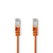 CAT5e Network Cable | SF/UTP | RJ45 Male | RJ45 Male | 7.50 m | Round | PVC | Orange | Polybag