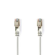 CAT5e Network Cable | SF/UTP | RJ45 Male | RJ45 Male | 0.30 m | Round | PVC | White | Polybag