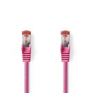 CAT6 Network Cable | RJ45 Male | RJ45 Male | S/FTP | 5.00 m | Round | LSZH | Pink | Polybag