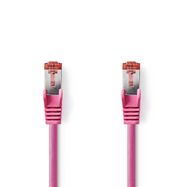 CAT6 Network Cable | RJ45 Male | RJ45 Male | S/FTP | 7.50 m | Round | LSZH | Pink | Polybag