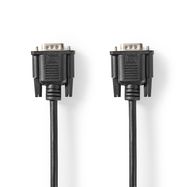 VGA Cable | VGA Male | VGA Male | Nickel Plated | Maximum resolution: 1024x768 | 3.00 m | Round | ABS | Black | Tag