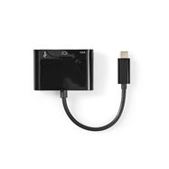 USB Multi-Port Adapter | USB 3.1 | USB-C™ Male | HDMI™ Output / USB-A Female / USB-C™ Female | 5 Gbps | 0.20 m | Round | Nickel Plated | PVC | Black | Tag