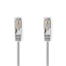 CAT6a Network Cable | SF/UTP | RJ45 Male | RJ45 Male | 5.00 m | Round | PVC | Grey | Tag